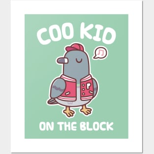 Pigeon In Varsity Jacket Coo Kid On The Block Funny Posters and Art